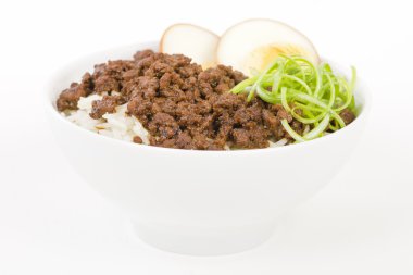 Taiwanese Braised Pork Rice clipart