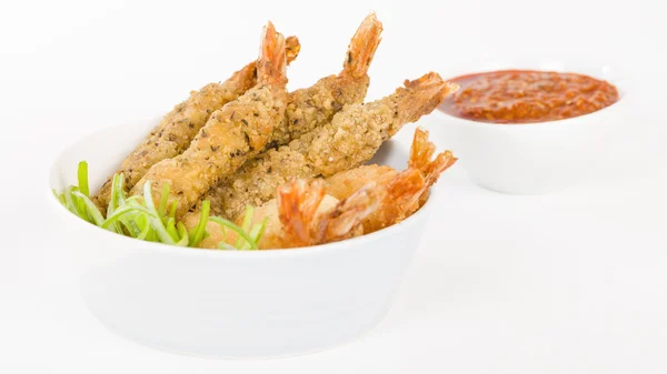 Breaded and Battered Prawns — Stock Photo, Image