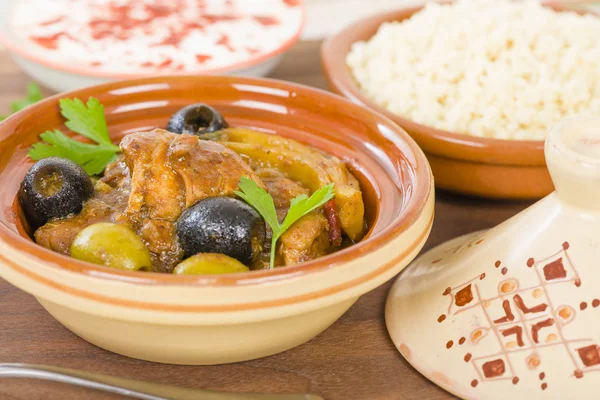 Tagine de poulet marocain — Photo