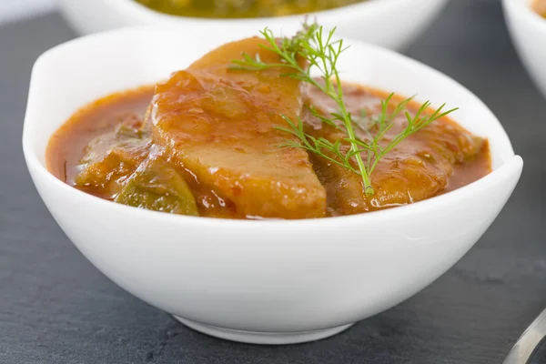 Spaanse peper aardappel Curry — Stockfoto