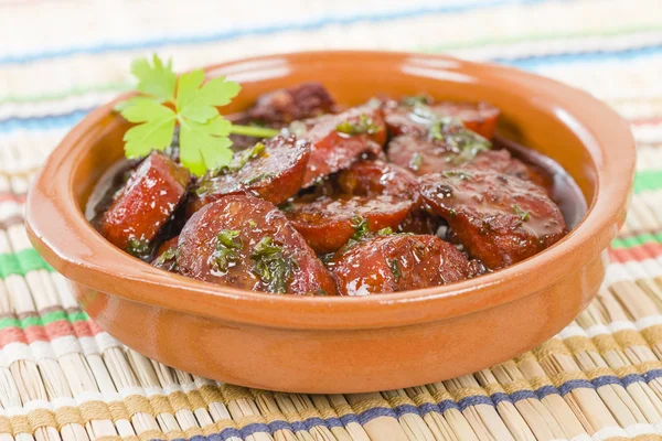 Vino al chorizo — Foto de Stock