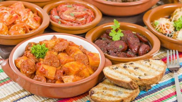 Karışık Tapas seçimi — Stok fotoğraf