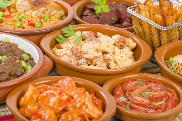 Karışık Tapas seçimi — Stok fotoğraf