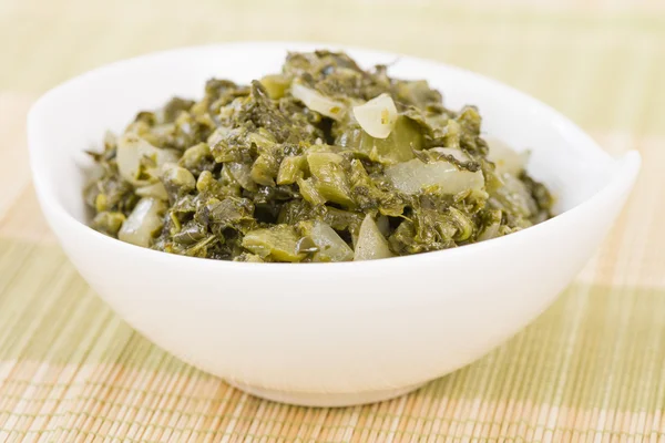 碗里的 Callaloo — 图库照片