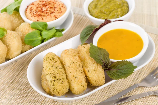 Deep Fried Breaded Cheese — Stock Photo, Image