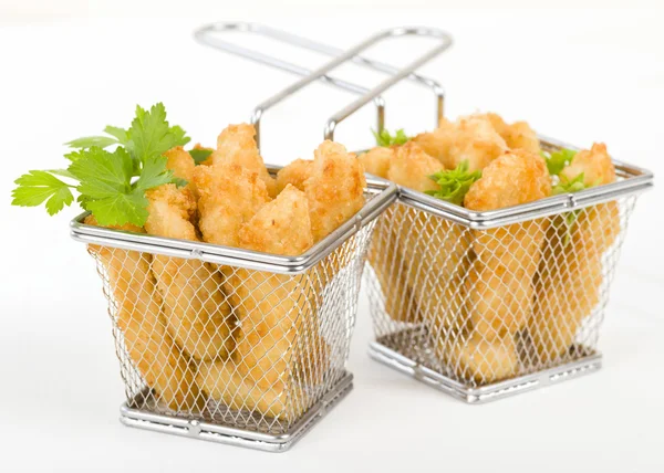 Frittierte Hühnergoujons — Stockfoto