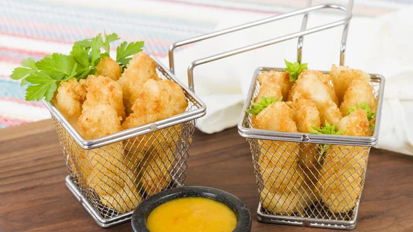 Frittierte Hühnergoujons — Stockfoto