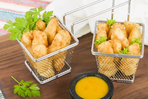 Deep Fried Chicken Goujons — Stock Photo, Image