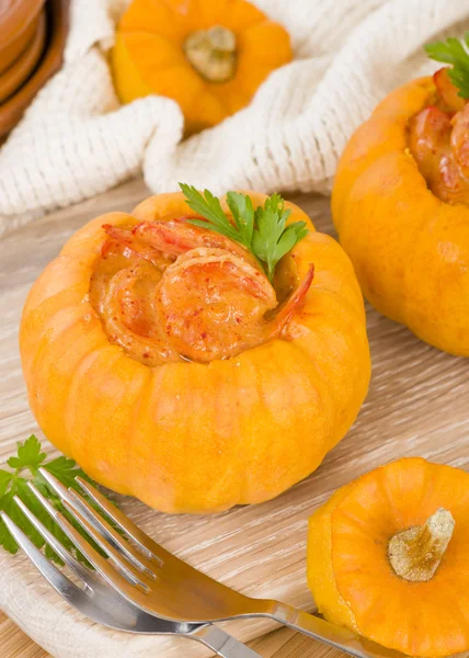 Prawns in Pumpkin (Camarao na Moranga) — Stock Image Prawns in Pumpkin (Camarao na Moranga) Royalty Free Stock Photos