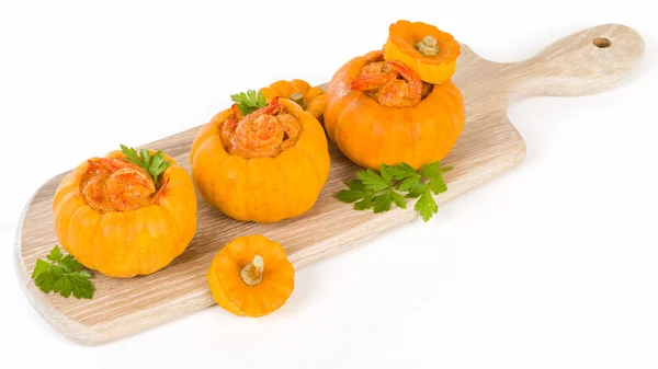 Prawns in Pumpkin (Camarao na Moranga) — Stock Image Prawns in Pumpkin (Camarao na Moranga) Stock Photo