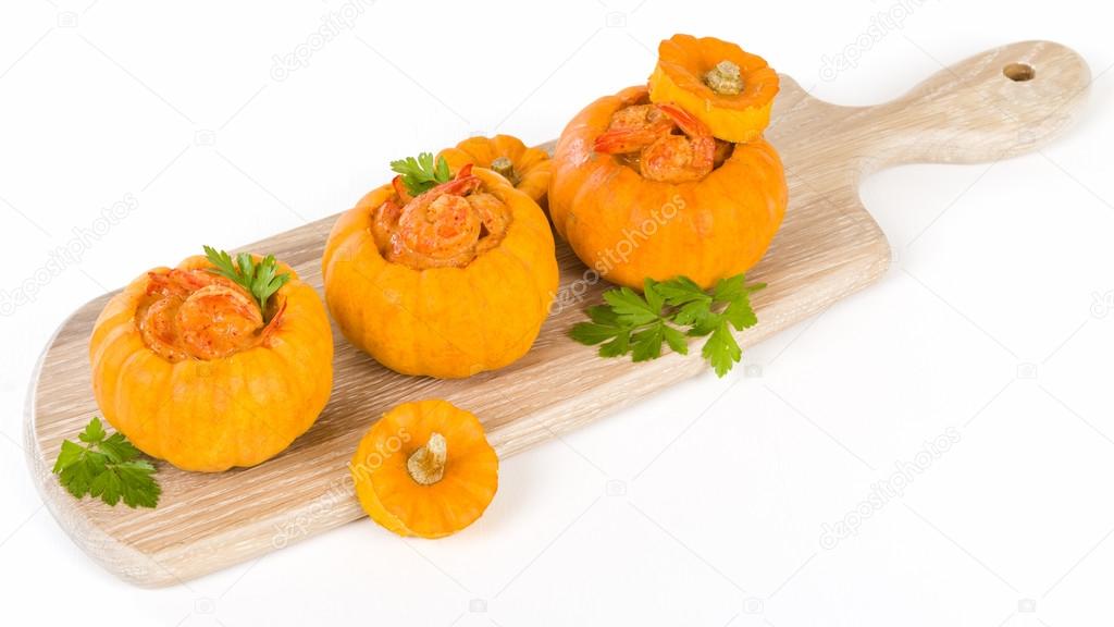Prawns in Pumpkin (Camarao na Moranga)