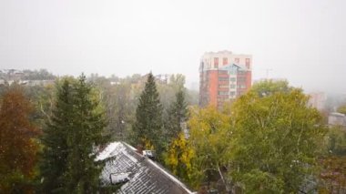 İlk Snow Fall City, kış sahne