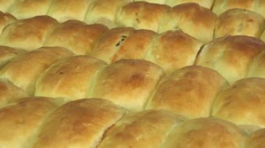 Güzel kokulu lezzetli pasta ve hamur işleri, renkli Video