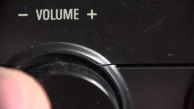 Ses düzenleme, ayarlama. Regülatör hareket. Makro. 4 k Ultrahd, Uhd