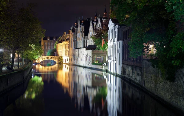 Brugge at night in beautiful Belgium — Stock Photo, Image