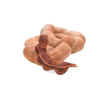 Tamarind beyaz arkaplanda izole edildi