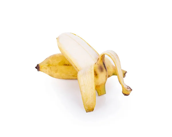 Pisang Awak Banana Isolada Sobre Fundo Branco — Fotografia de Stock