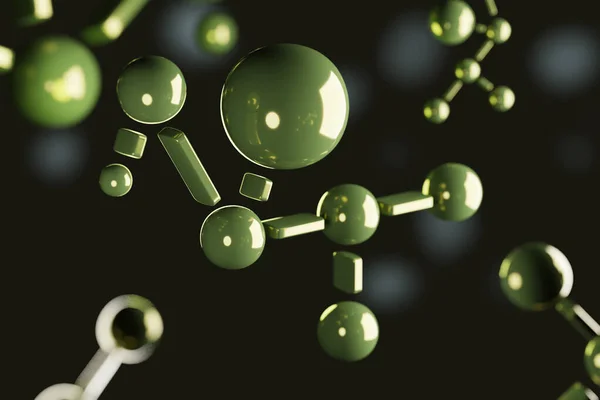 Cannabidiol mollecule 3 boyutlu üretildi. Esrar cbn kimya yapısı