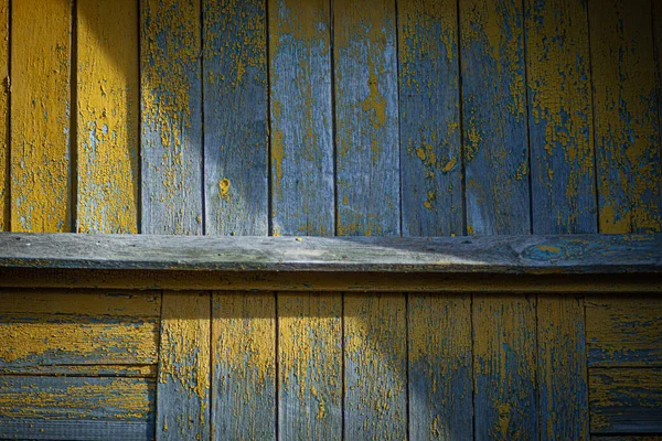 Light Shadow Diagonally Separate Horizontal Photograph Texture Old Planks Garden — Stock Photo, Image