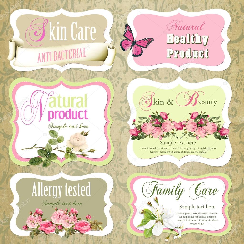 Vector Beauty and Care logo template set