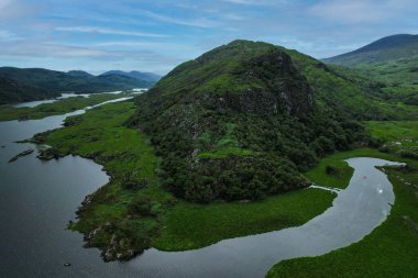 İrlanda Kerry 'deki Killarney Ulusal Parkı' ndaki Owengarriff Nehri.