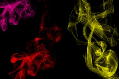 siyah arka plan ile duman