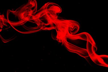 siyah arka plan ile duman