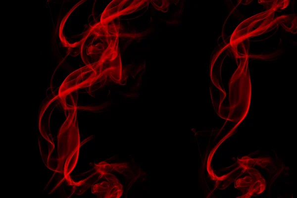 Kouř s černým pozadím — Stock fotografie