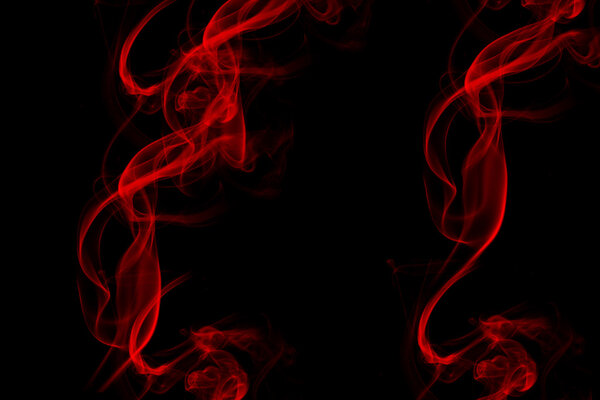 Smoke with black background. Conceptual