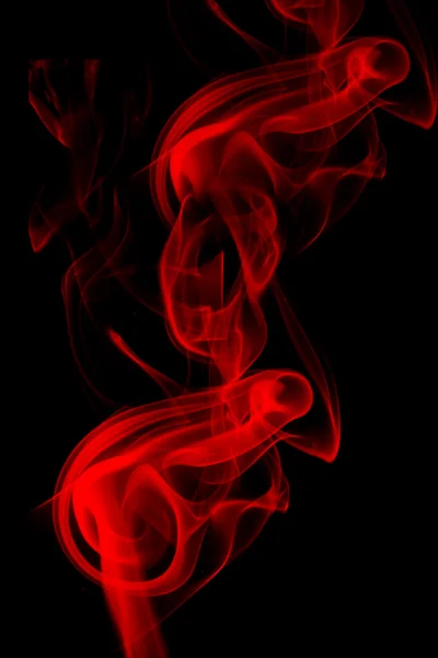 Kouř s černým pozadím — Stock fotografie