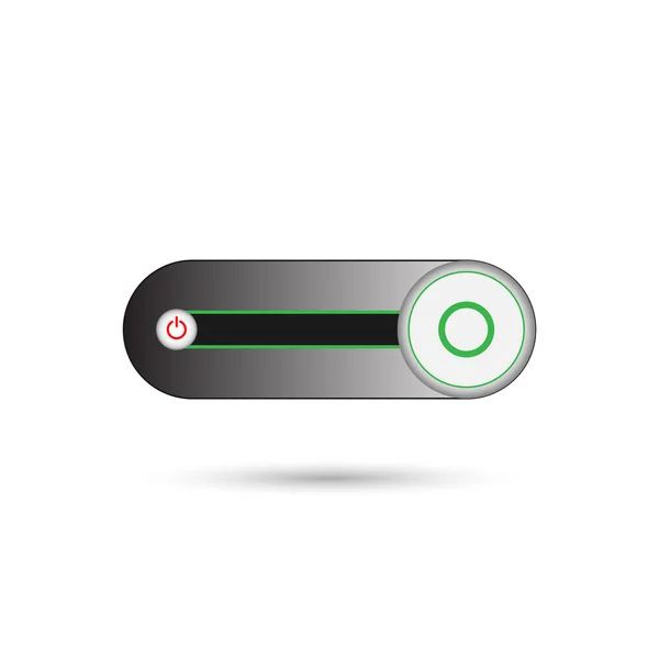 Push Güç Düğmelerinde Kapatma Düğmeleri Kırmızıyla Kaplıdır Düğmeleri Yeşil Ile — Stok fotoğraf