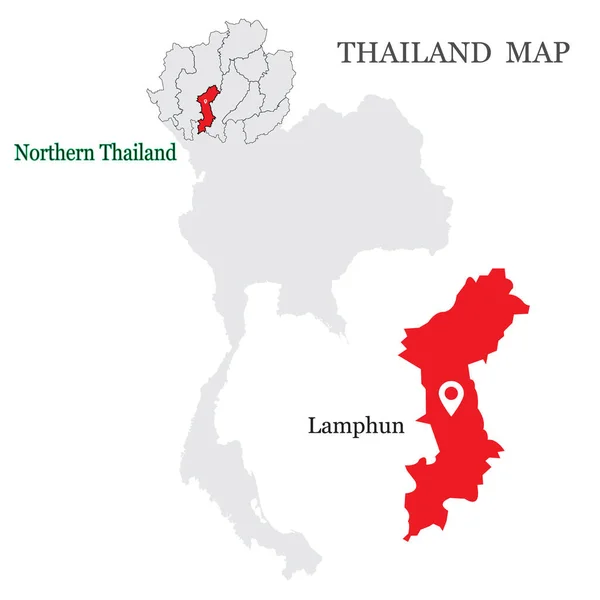 Mapas Phayao Tailandia 2021 — Vector de stock
