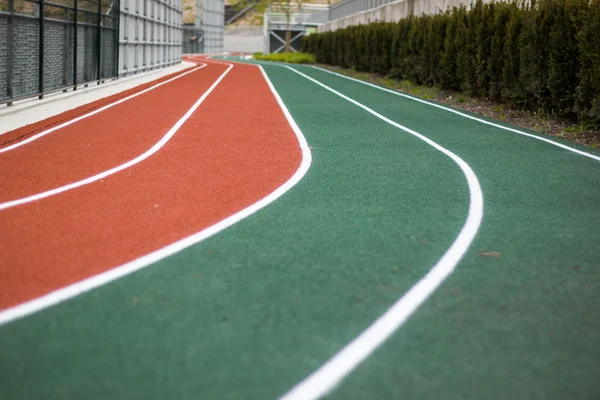 Track and field - down the stretch — Stock Photo, Image