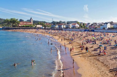 İspanya 'nın Asturias kentindeki Luanco şehri