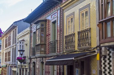 İspanya 'nın Asturias kentindeki Luanco şehri