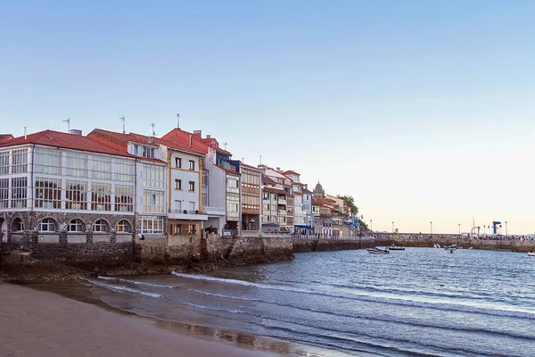 Luanco Picturesque Touristic Town Asturias Spania – stockfoto