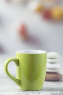 Zen atmosferinde bir fincan kahve.