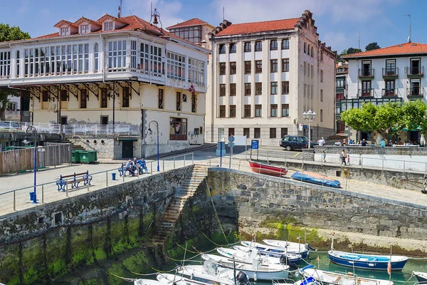 Město Mundaka Přírodní Rezervaci Urdaibai Španělsko — Stock fotografie