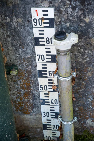 Water Level Indicator High Water Measuring — Stock Photo, Image