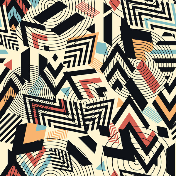 Бесшовный векторный геометрический фон