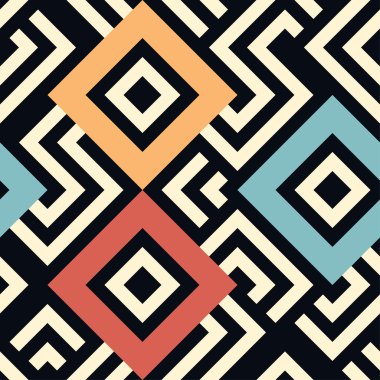 Kesintisiz geometrik çizgili desen arka plan