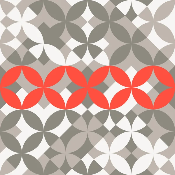 Seamless flower geomertic pattern — Stock Vector