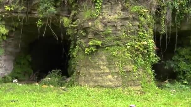 Schöne und mystische Höhlen entdecken — Stockvideo