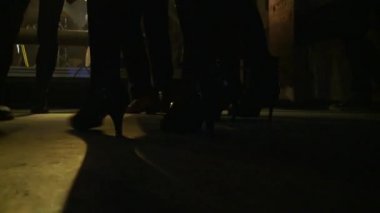 Kore 'deki bir konserde ayak ritmi.