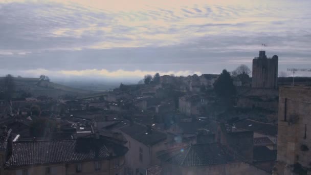 Вид на дах церкви у Франції. — стокове відео