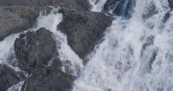 Paesaggio calmante della cascata — Video Stock