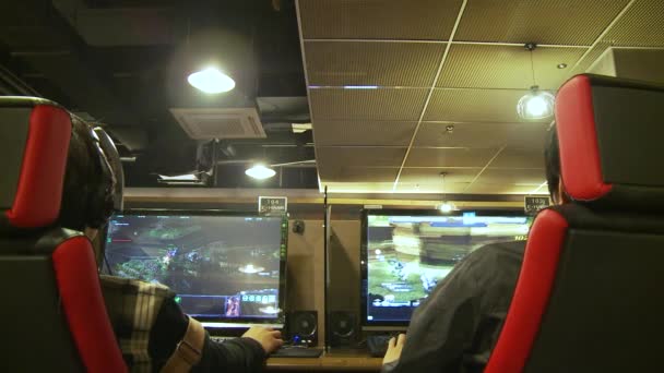 Documentar adicciones a los juegos en línea en Corea — Vídeo de stock