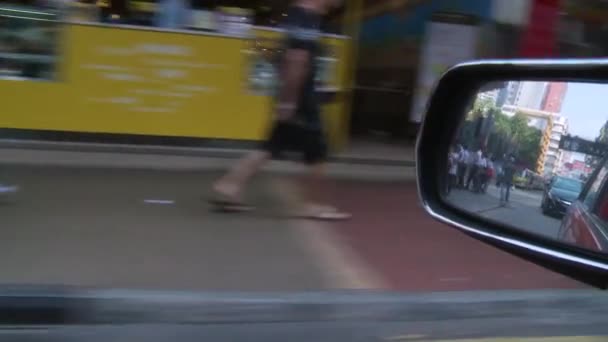 Kehidupan sehari-hari di distrik perumahan Hong Kong — Stok Video