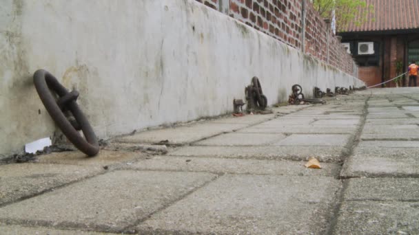 Pobreza em Hong Kong abandonou bairros residenciais — Vídeo de Stock