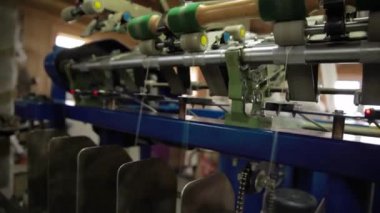 Yün üretmek için endüstriyel makine